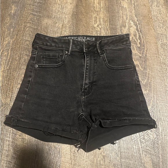 American eagle black denim shorts - Picture 2 of 2